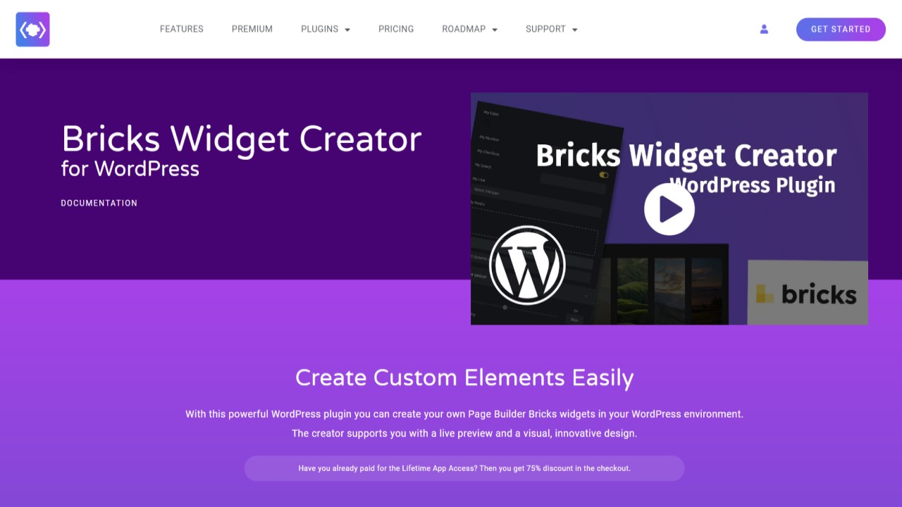 Best Bricks Builder Addons: Top-Notch Free & Paid Tools • Bricksism Bricks Widget Creator - Screenshot - Toolonomy