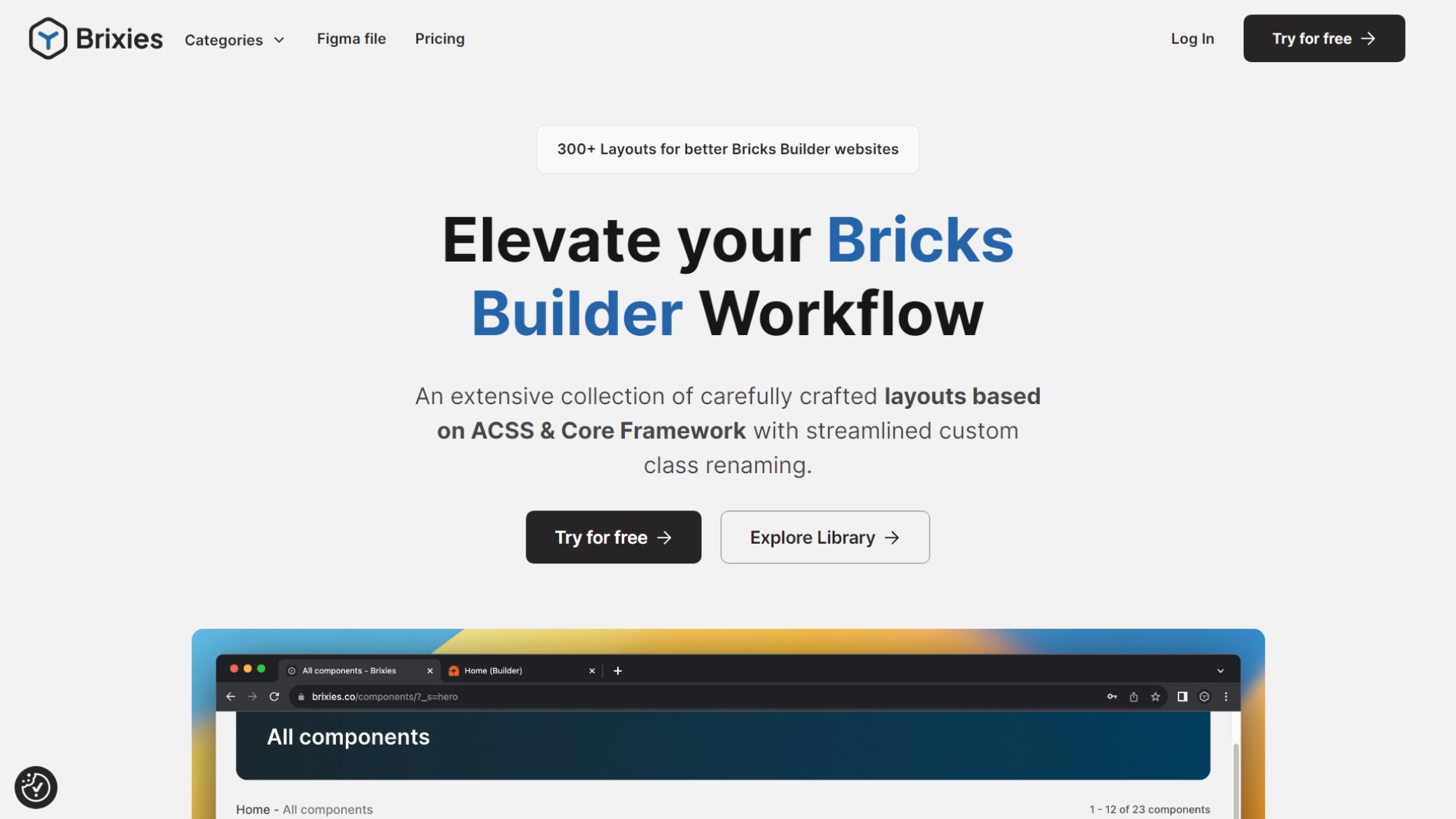 Best Bricks Builder Templates: Top Pre-Built Design Sets • Bricksism Brixies - Featured Screenshot - SyncWin