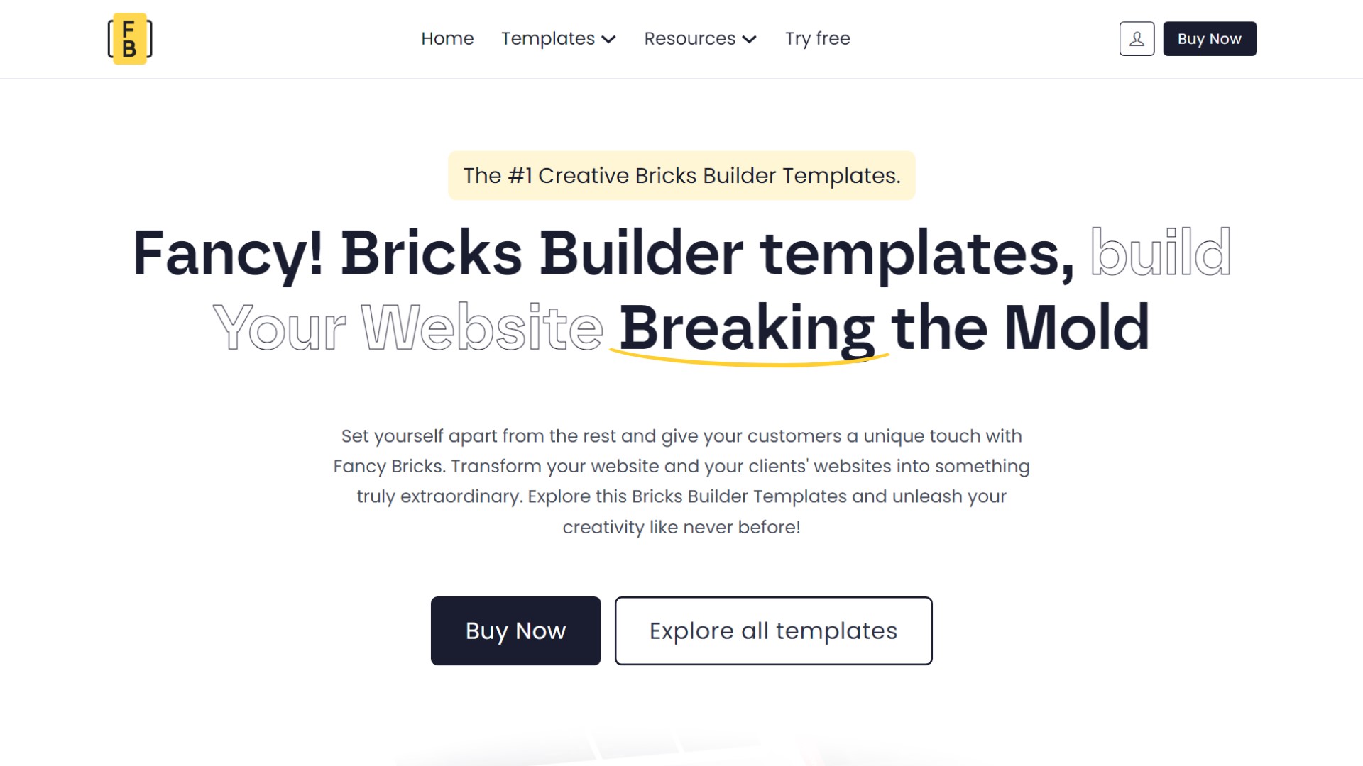 Best Bricks Builder Templates: Top Pre-Built Design Sets • Bricksism Fancy Bricks - Featured Screenshot - SyncWin