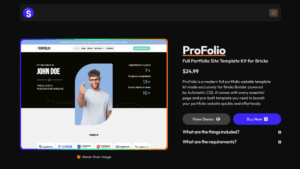 ProFolio Featured Screenshot - Bricksism