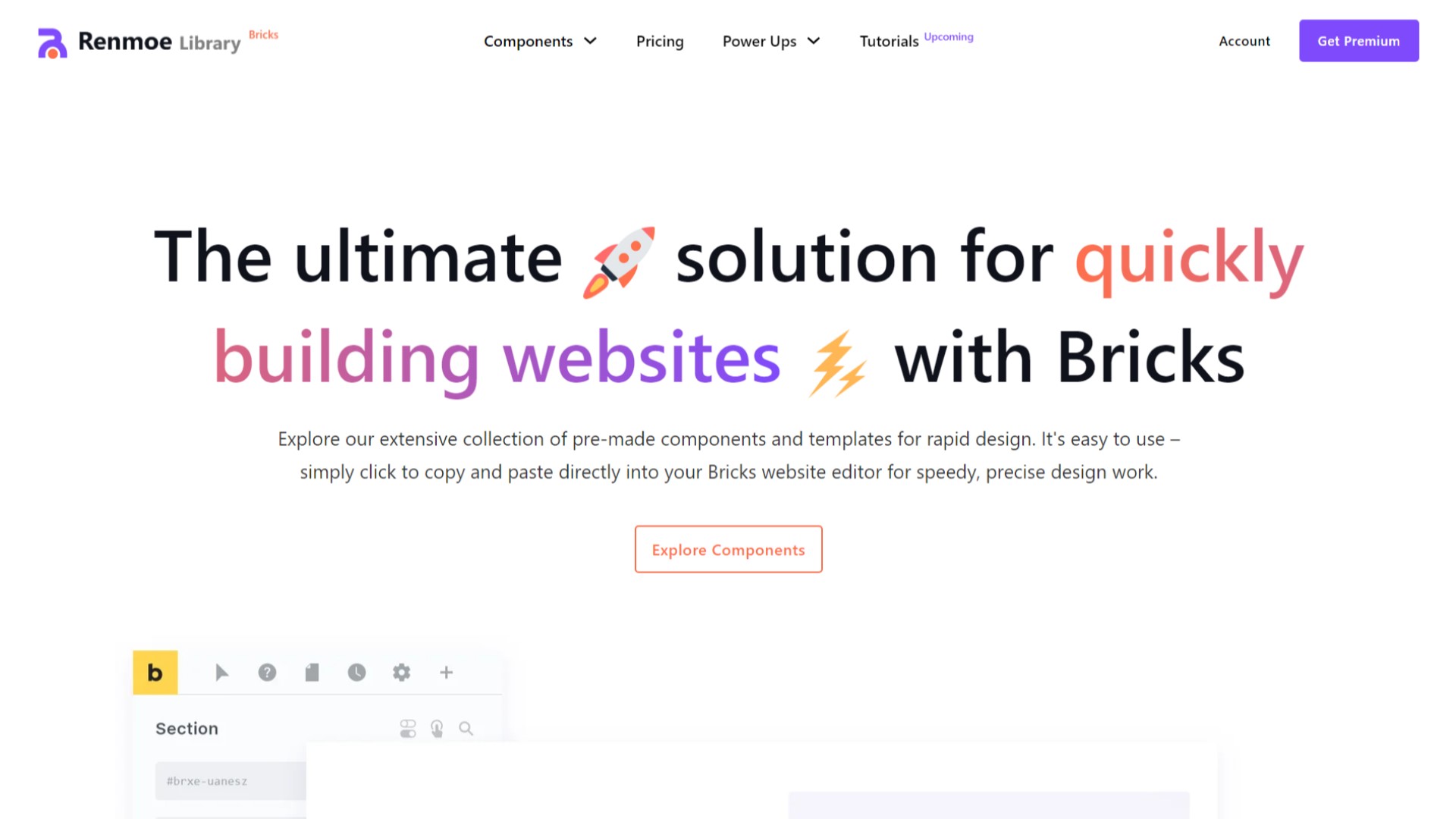 Best Bricks Builder Templates: Top Pre-Built Design Sets • Bricksism Renmoe Library - Featured Screenshot - SyncWin