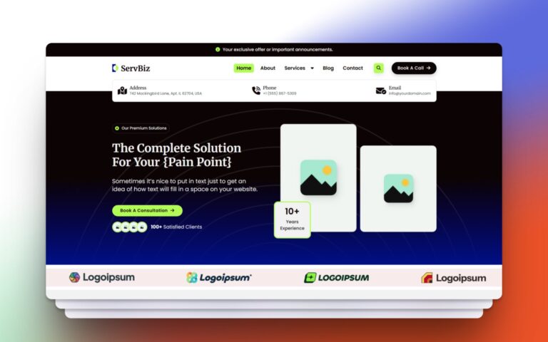 ServBiz Promo Mockup