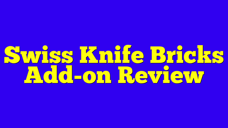 Swiss Knife Bricks Add-on Review
