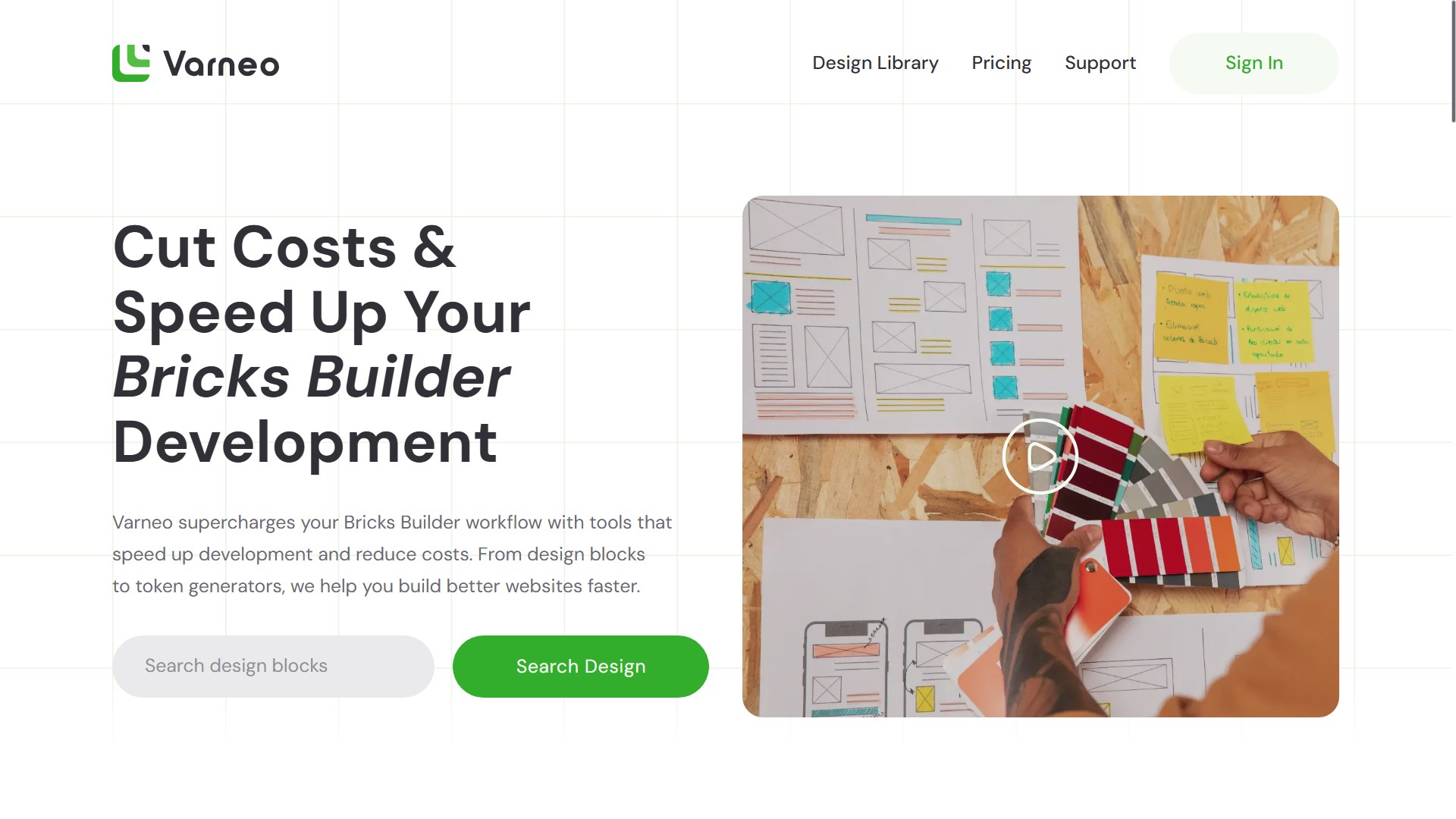Best Bricks Builder Templates: Top Pre-Built Design Sets • Bricksism Varneo - Featured Screenshot - SyncWin