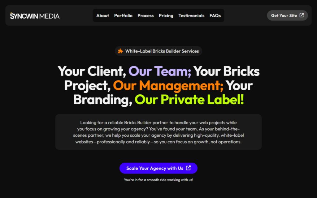 White-Label Bricks Builder Services Promo