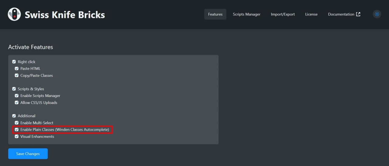 Swiss Knife Bricks Review: Best Workflow Enhancer Addon • Bricksism Winden Integration of Swiss Knife Bricks - Screenshot - Toolonomy